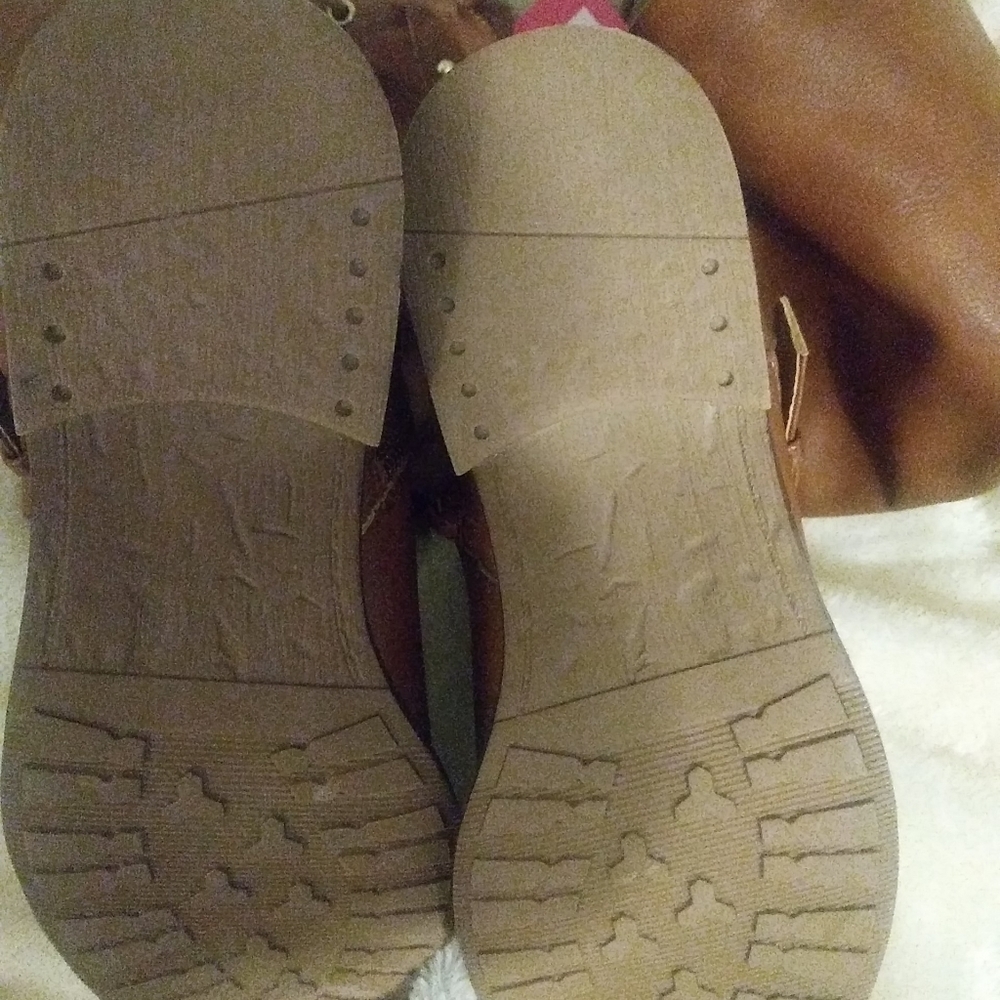 Xoxo Marcus Tall Riding Boots - TAN Size: 6M - Picture 5 of 5